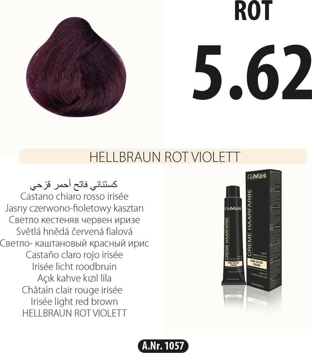 Produktbild FemMas 7.46) Haarfarbe Mittelblond Kupfer Rot 100ml (Kupfer Rot)