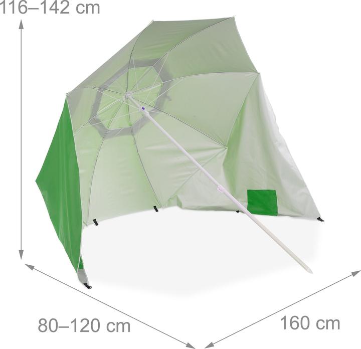 Produktbild Relaxdays Sonnenschirm-Strandmuschel (1.75 m)