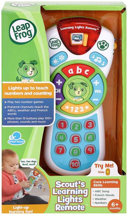 Actual product image VTech 606203 Leap Frog Baby Toy with Light and Songs Happy Remote Control (English Version) 6+ Month
