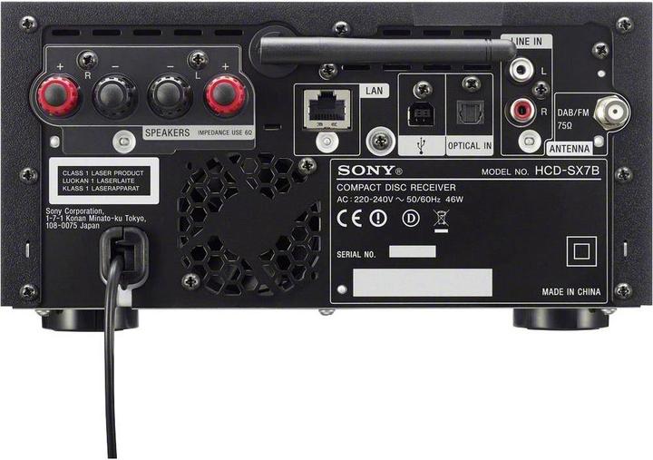 Produktbild Sony Cmt-Sx7b (CD Player, WLAN, Bluetooth, Multiroom, Airplay, Chromecast, Spotify Connect)