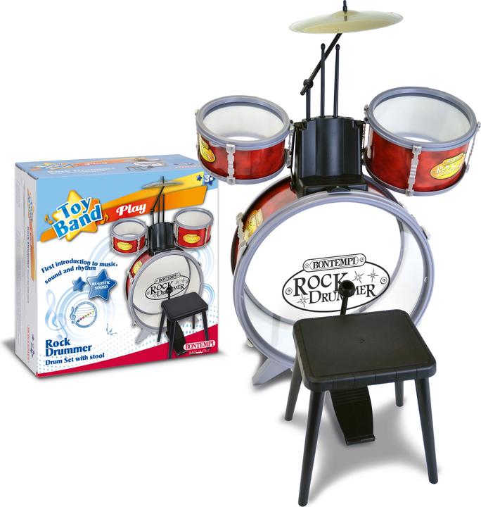 Image du produit Bontempi Kit de batterie 4 pièces (Multilingue)
