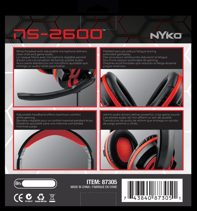 Actual product image Nyko Headset NS-2600