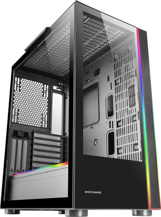 Actual product image Mars Gaming Boitier Grand Tour E-Atx Mc-Ult Avec Panneaux Vitrés (Noir) (mATX, Mini-ITX, ATX)
