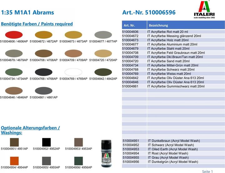 Image du produit 1:35 M1A1 Abrams