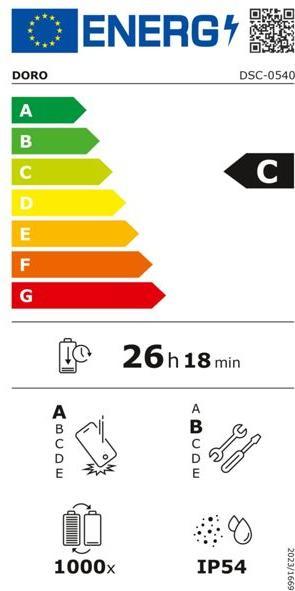 Energie-Label Doro Aurora A20 (4.50", 13 Mpx, 4G)