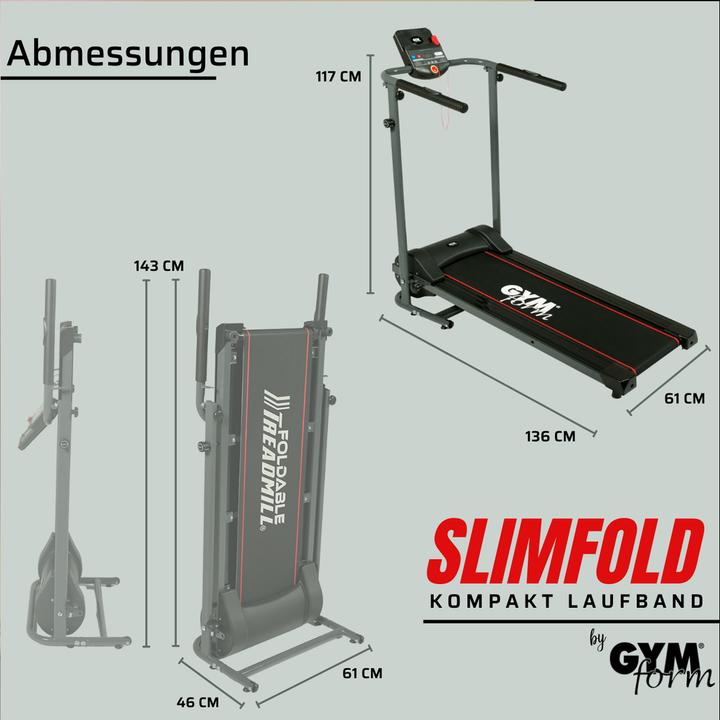 Actual product image Gymform Slim Fold Treadmill