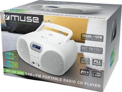 Immagine prodotto Muse MD-208 DBW (DAB, FM, PLL)
