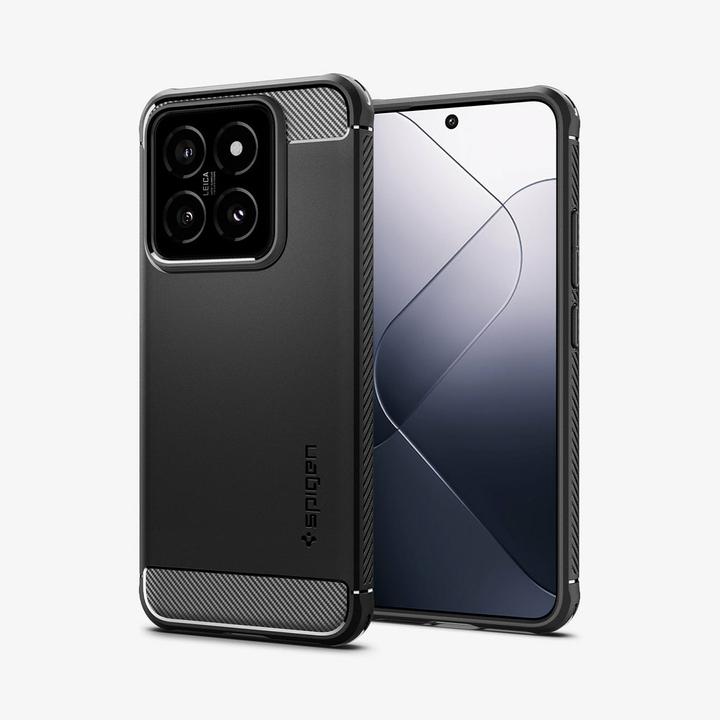 Productafbeelding Spigen Rugged Armor Xiaomi 14 czarny/matzwart ACS07422 (Xiaomi 14)