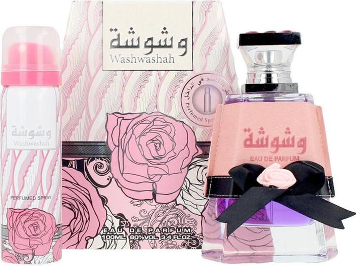 Actual product image Lattafa Perfumes Washwashah by Eau De Parfum Spray Plus 1.7 oz Deodorant 100 ml (Eau de parfum, 100 ml)