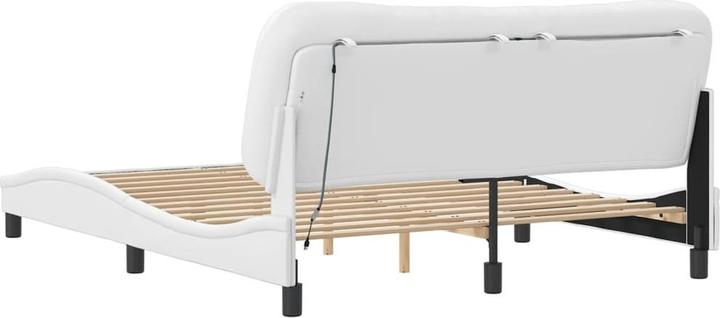 Actual product image VidaXL Bed frame with LED imitation leather (160 x 200 cm)