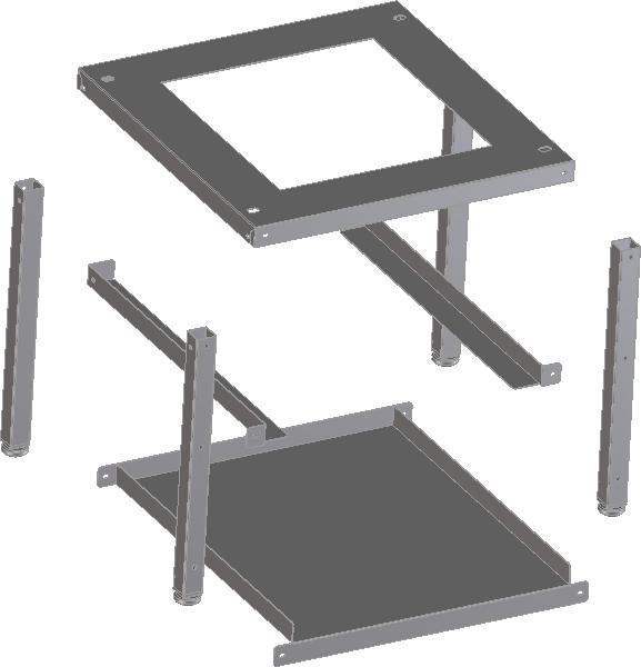 Produktbild Gastro Hero Untergestell für Spülmaschine Ecoline /
