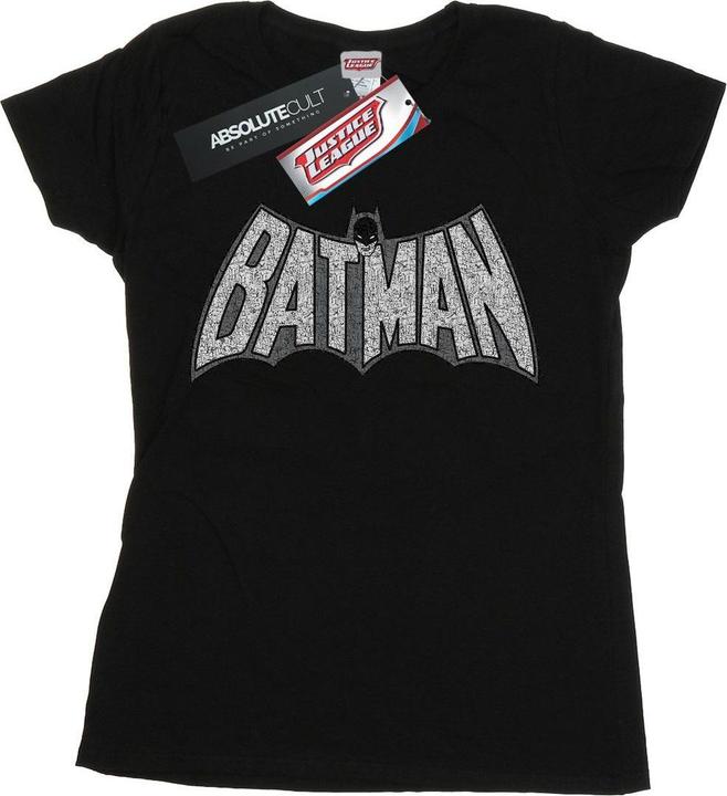 Batman Retro Crackle Logo TShirt (L)