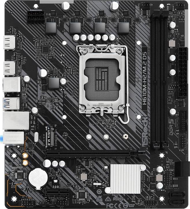 Immagine prodotto AsRock H610M-H2/M.2 D5 LGA1700 2xHDMI (LGA 1700, Intel H610, mATX)