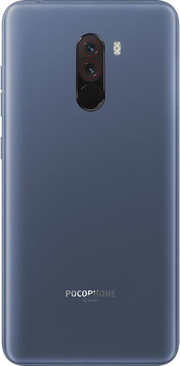 Actual product image Xiaomi Pocophone F1 (128 GB, Steel Blue, 6.18", Hybrid Dual SIM, 12 Mpx, 4G)