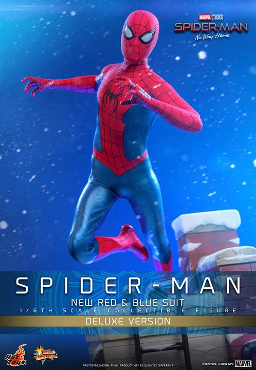 Immagine prodotto Hot Toys Spider-Man: No Way Home statuetta Movie Masterpiece 1/6 Spider-Man (nuova tuta rossa e blu) (Deluxe