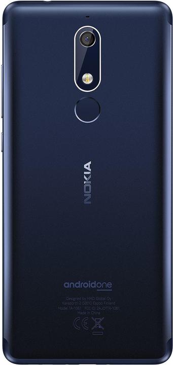 Produktbild Nokia 5.1 (16 GB, Tempered Blue, 5.50", Dual SIM + SD, 16 Mpx, 4G)