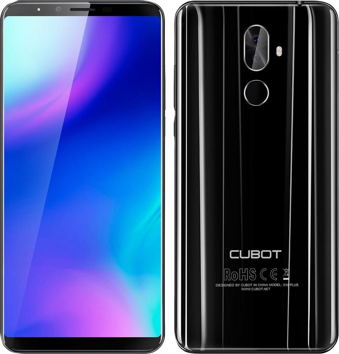 Cubot X18 Plus (64 GB, Black, 5.99", Hybrid Dual SIM, 4G)