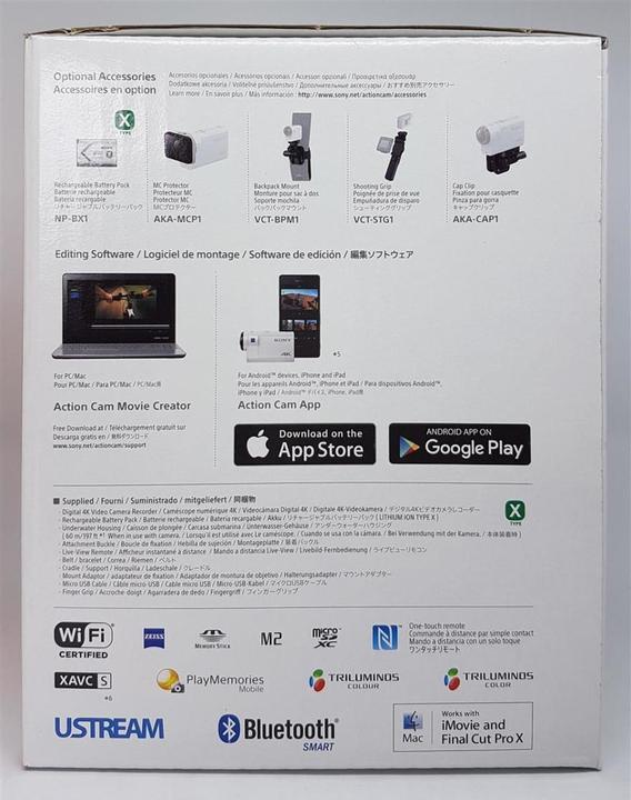Image du produit Sony FDR-X3000R avec poignée (30p, WiFi, Bluetooth)