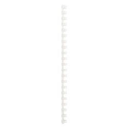 Actual product image GBC Binder spine 12mm, 21 rings, white, 100 pcs.