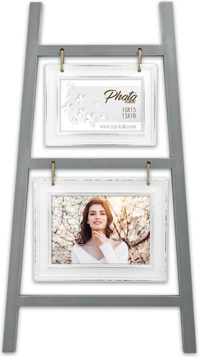 Actual product image ZEP Picture Frame Fortaleza Grey/White, 10 x 15 cm 13 x 18 cm (13 x 18 cm, 10 x 15 cm)