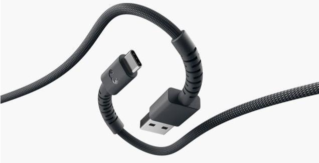 Produktbild Fresh'N Rebel Fresh 'n Rebel USB-A zu USB-C silicon geflochtenes Kabel "FlexWave" 70cm, Storm Grey (0.70 m, 18 W)