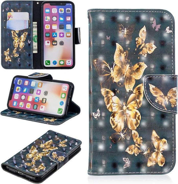 Actual product image Cover-Discount Glitter effect leather mobile phone case (Apple iPhone X, Apple iPhone XS)