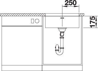 Immagine prodotto Blanco Supra 500-U (Lavandino montato in alto, 43 cm, 53 cm)