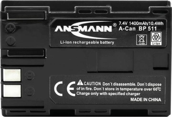 Actual product image Ansmann Canon BP-511 (Camera battery)