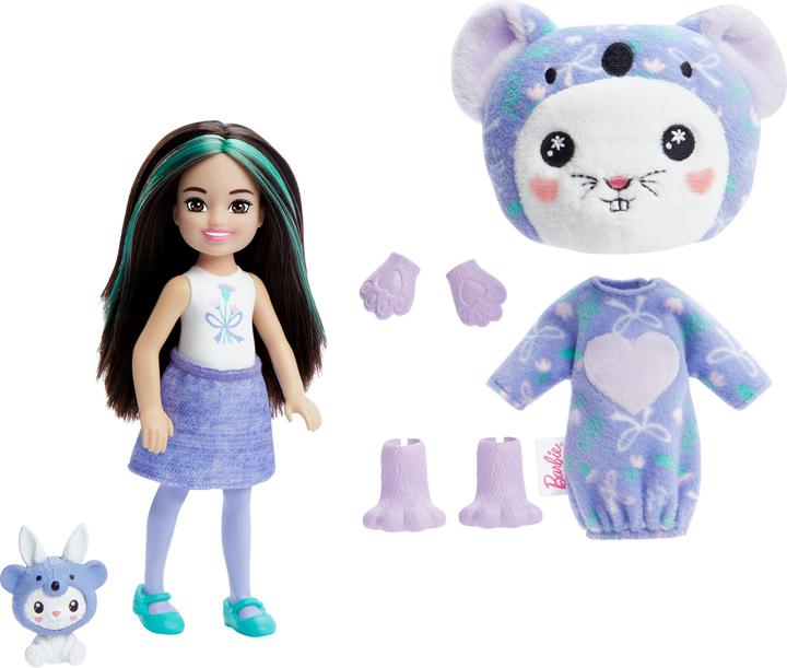 Actual product image Barbie Cutie Reveal Chelsea Costume Cuties Series - Bunny in Koala