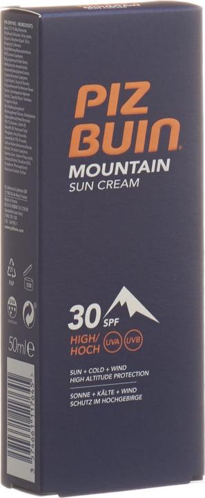 Actual product image Piz Buin Mountain (Suntan cream, SPF 30, 50 ml, 71 g)