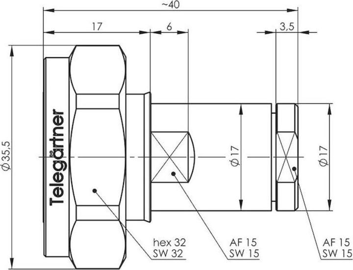 Immagine prodotto Telegärtner 7-16 straight plug 50 Ohm