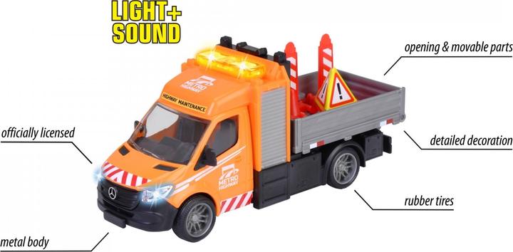 Actual product image Majorette Mercedes-Benz Sprinter Platform