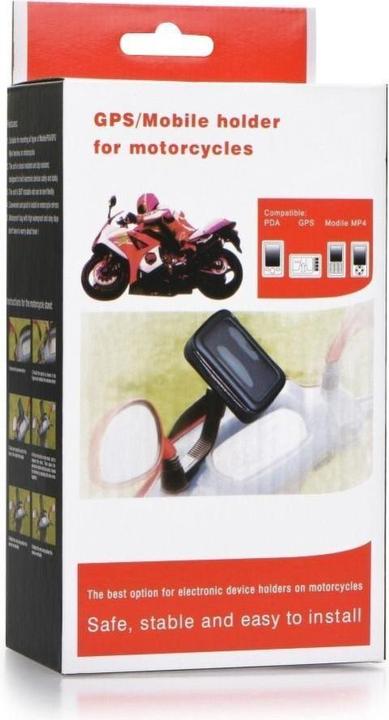 Immagine prodotto OEM Stylus Motorcycle holder for mobile phone waterproof with zip ( 6,4" - 8" ) black