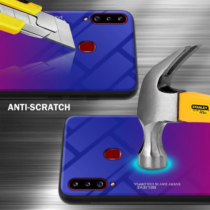 Actual product image Cadorabo TPU 2 colors glass cover (Samsung Galaxy A20s)