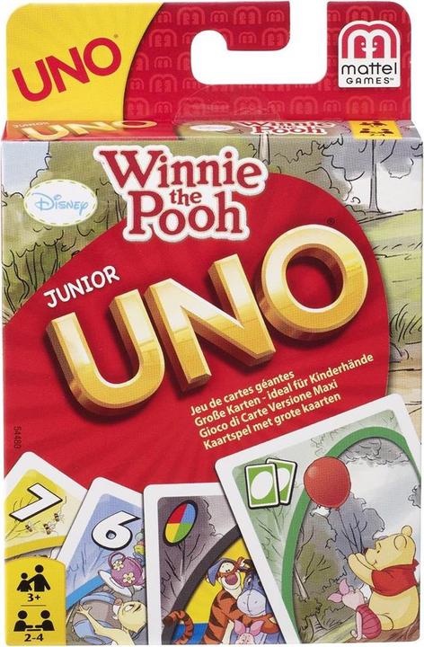 Image du produit Mattel Games UNO Junior avec Winnie l'Ourson (Allemand, Français, Italien)