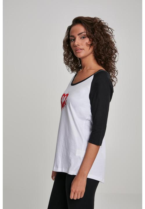 Immagine prodotto Merchcode Tee Raglan con cuore di pistola da donna (XS)