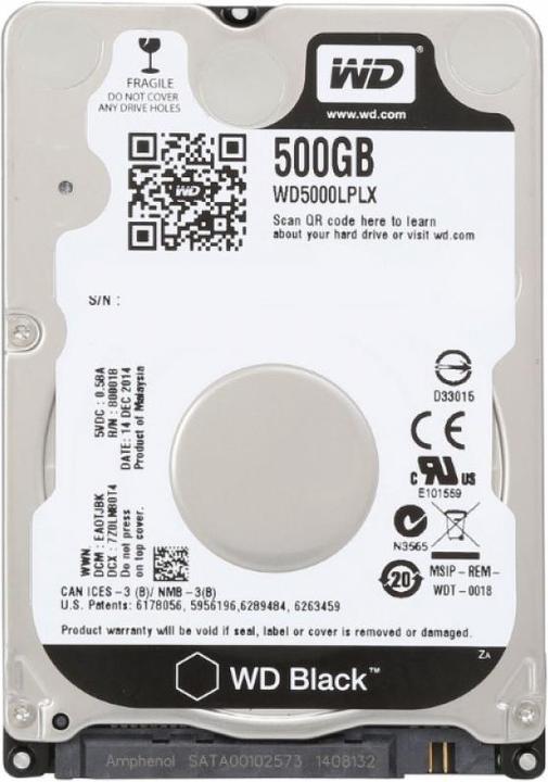 Actual product image WD Black (0.50 TB, 2.5")
