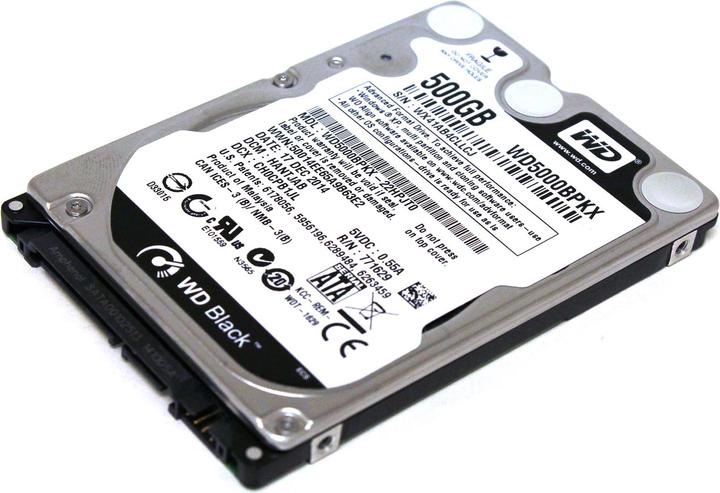 Actual product image WD Black (0.50 TB, 2.5")