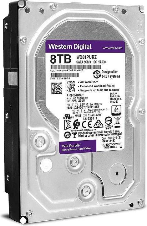 Produktbild WD Purple (8 TB, 3.5", CMR)