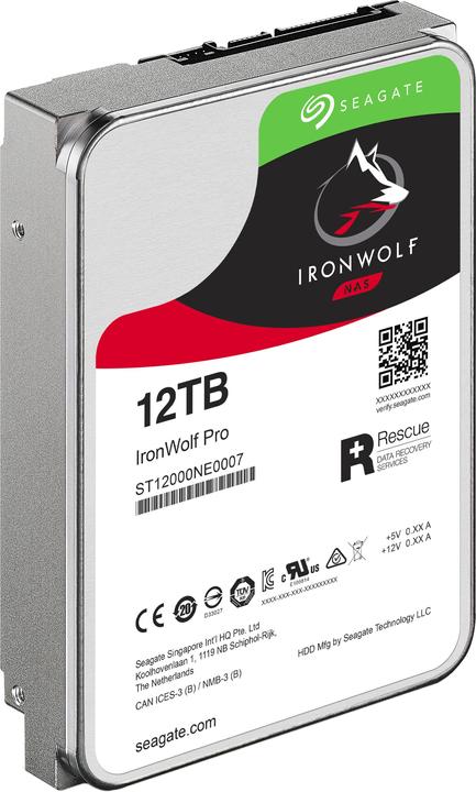 Image du produit Seagate IronWolf Pro (12 To, 3.5")