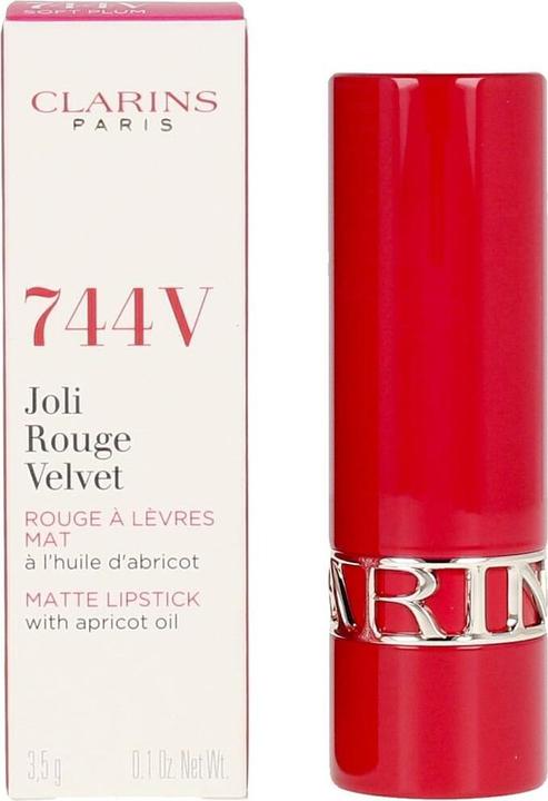 Image du produit Clarins Rouge à lèvres mat (Joli Rouge Velvet Matte) 3,5 g (744V Prune douce)
