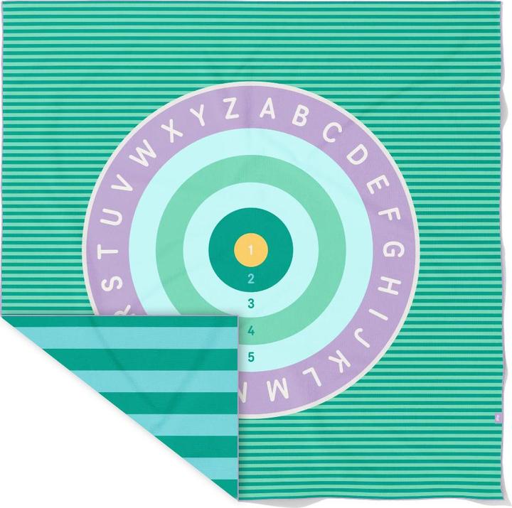Produktbild Quut Spiel Strandtuch Alphabet/Bullseye XL, 180 x 180cm (180 x 180 cm)