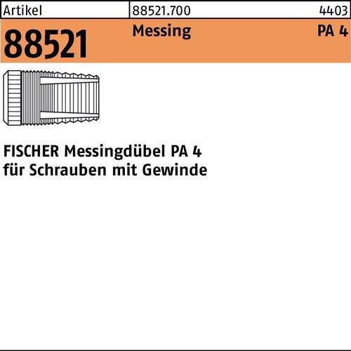 Produktbild Fischer Messingdübel R 88521 PA 4 M 10/25 Messing (25 Stk.)