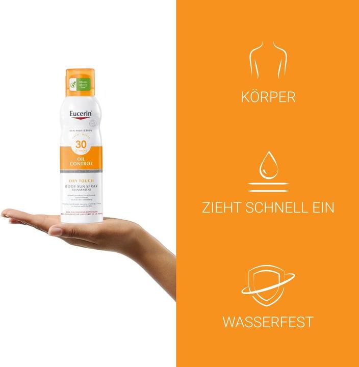 Immagine prodotto Eucerin SUN Body Spray Oil Control Dry Touch LSF 30 (Spray solare, SPF 30, 200 ml, 190 g)