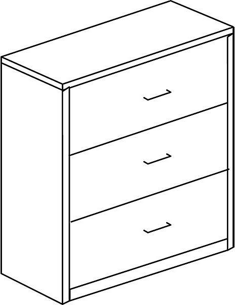 Actual product image Mauser Suspension file cabinet (120 x 43 x 118 cm)