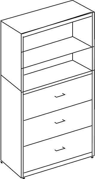 Actual product image Mauser Cabinet combination with suspension file drawers (120 x 43 x 195.5 cm)