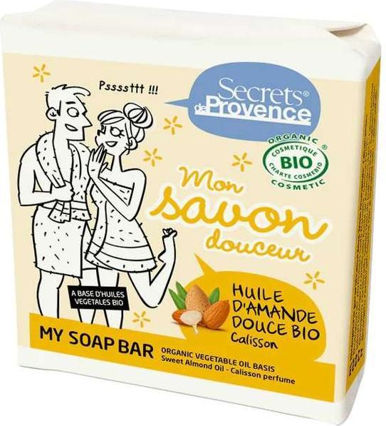 Immagine prodotto Secrets de Provence Sapone biologico delicato Mandorla & Calisson - 100g - (Sapone liquido)