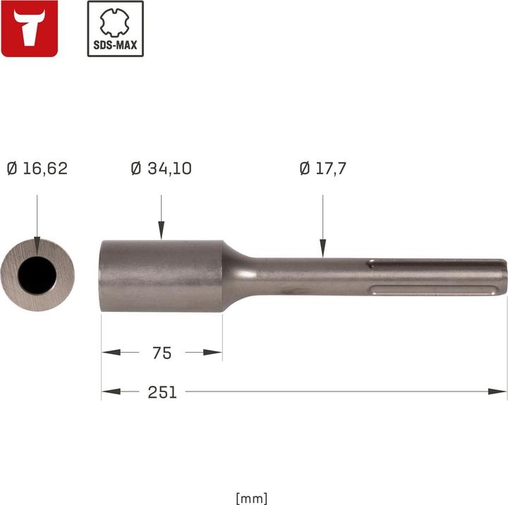 Image du produit Stier Bouterolle d'enfoncement 16,5 mm SDS-max