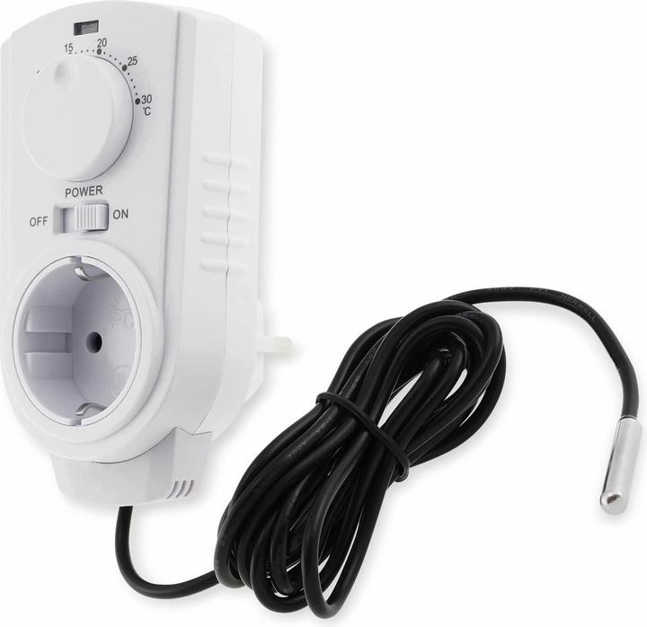 Produktbild Chilitec Steckdosenthermostat ST-50, analog, mit Aussenfühler