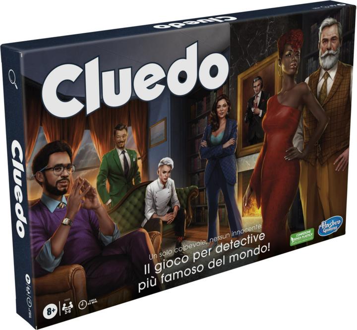 Immagine prodotto Hasbro Gaming Gioco da tavolo Cluedo, Cluedo ridisegnato per 2-6 giocatori, gioco investigativo, gioco per (Italiano)